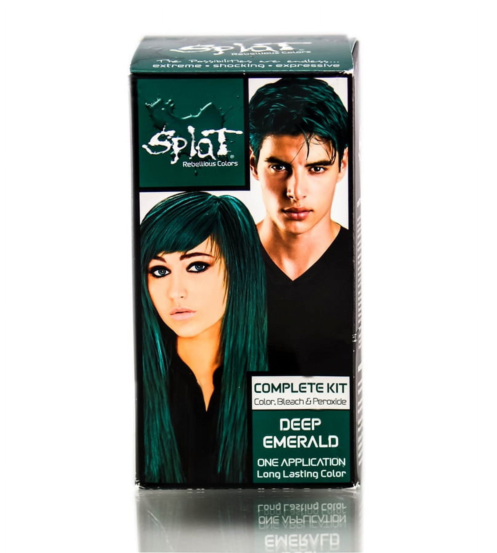 Deep Emerald , Splat Rebellious Colors Complete Hair Color Dye Kit with