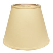Deep Empire Hardback Lampshade with Washer Fitter, Beige Color Fabric Lampshade for Table Lamps, Natural Linen, 10" Top x 18" Bottom x 13" Height