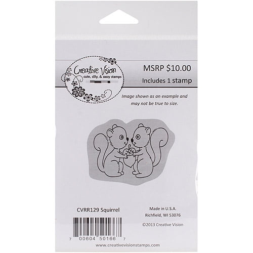 Deep Etch Red Rubber Stamp