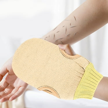 Deep Exfoliating Glove for Shower Double-Sided Mitt Exfoliating Washcloth - Extreme Body Back Scrubber