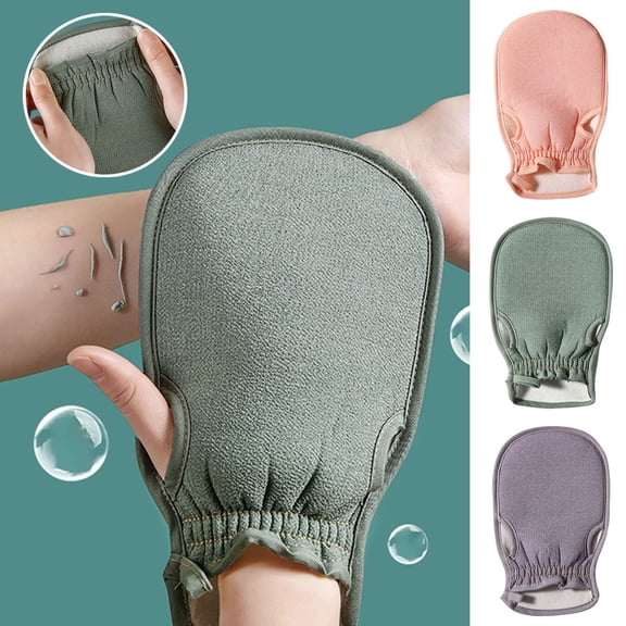 Deep Exfoliating Gloves Body Scrub Mitts Dead Skin Remover for Shower - Reusable Exfoliator Washcloth for Smooth Skin - Bath Spa Scrubber for Women Men