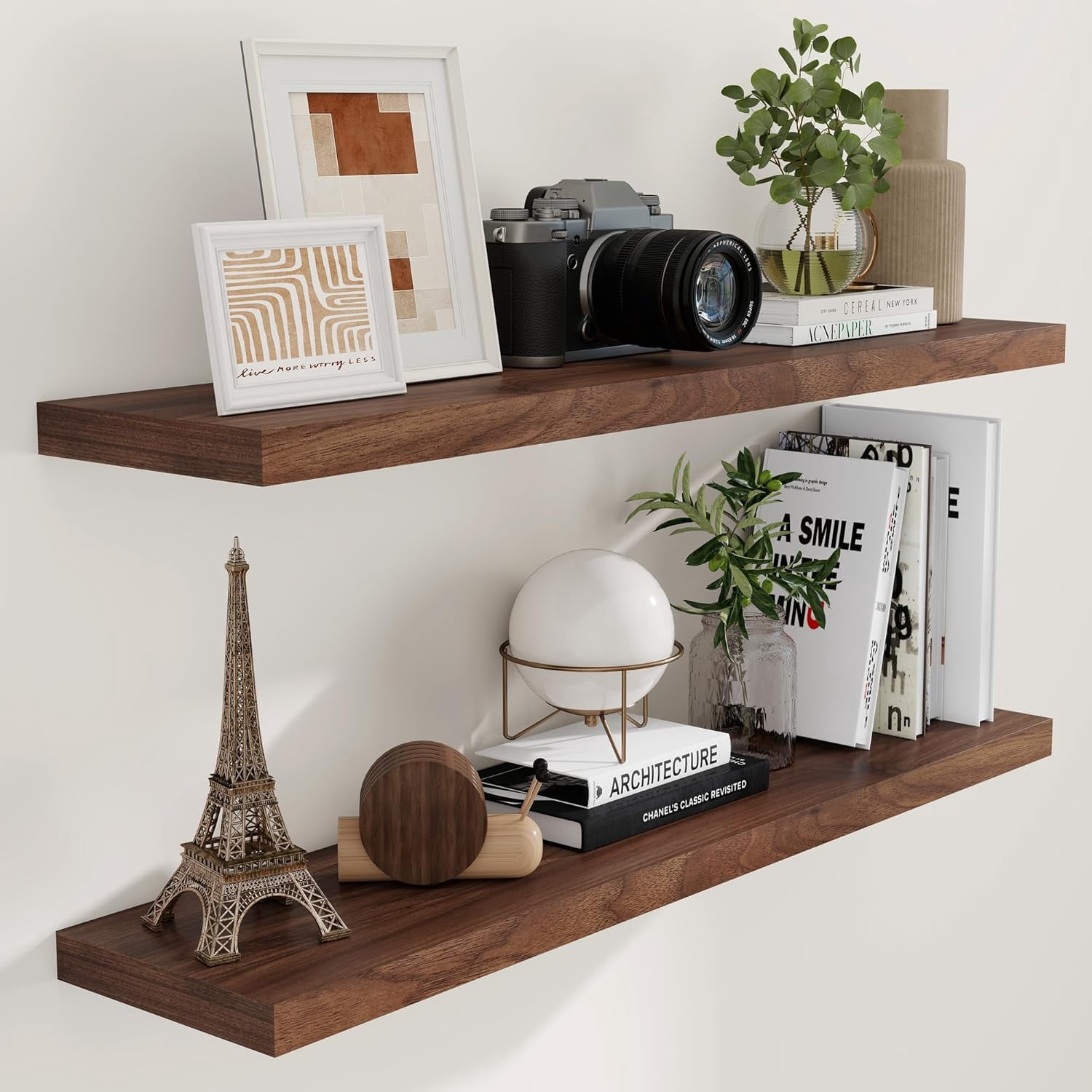 Deep Floating Shelves for Wall, 9 Inch Deep Shelves for Bathroom ...