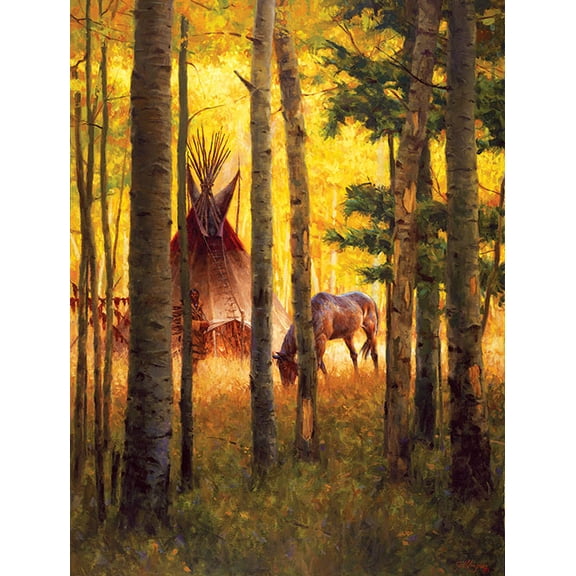 Deep Forest Camp 500 pc Jigsaw Puzzle by SunsOut