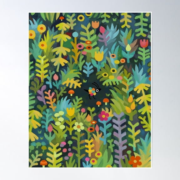 Deep Forest Poster Wall Art, Modern Wall Decor, 8x12 UNFRAMED
