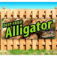 thumbnail image 1 of Deep-Fried Alligator 13 oz Vinyl Banner With Metal Grommets, 1 of 4