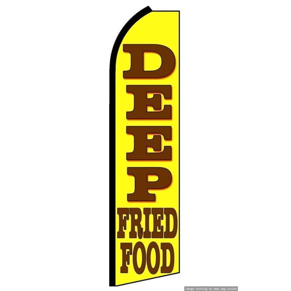 Deep Fried Food Swooper flag Without Pole Advertisement /Business Flags | Feather Flag |
