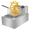 Deep Fryer, 2500W /5000W Electric Deep Fryer with Basket, Stainless