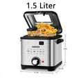 thumbnail image 1 of Deep Fryer with Basket, 1500W Electric Deep Fryer, Temperature Control, Removable Lid, 2.5L/1.5L Non-Stick Inner Pot, Easy to Clean Cooker Springtok Cooking Food, 1 of 24