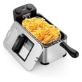 thumbnail image 1 of Deep Fryer with Basket, 3.2QT/12-Cup Stainless Steel Electric Fryer w/Temperature Control, 60 Min Timer, Lid w/Viewable Window, 1700W Small Deep Fat Fryer for Home, Kitchen, Restaurant (3.2QT), 1 of 1