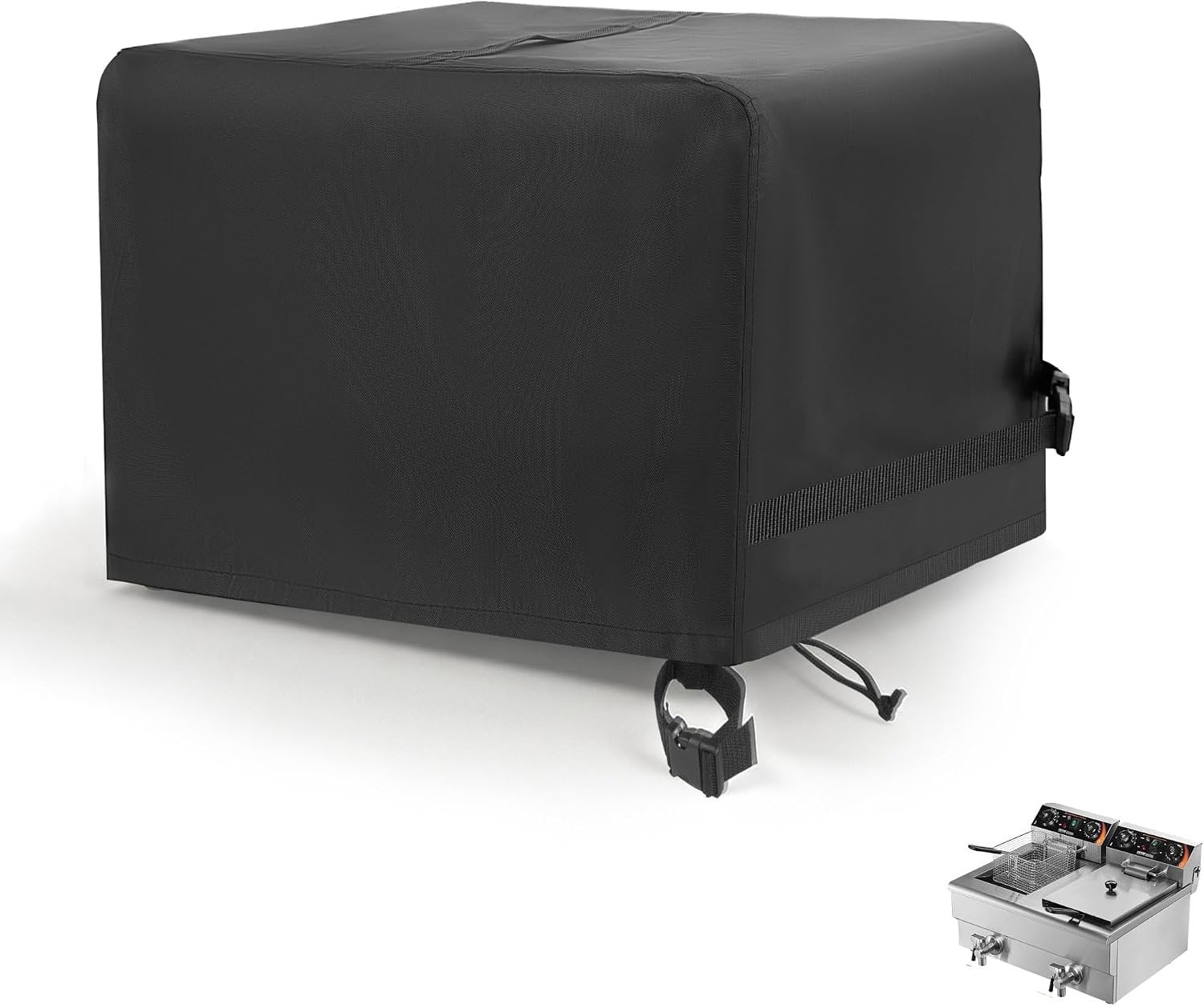 Deep Fried Sign Deep Fryer Cover for VEVOR Commercial Deep Fryer 2 x 9.1Qt/8.6L Double ...