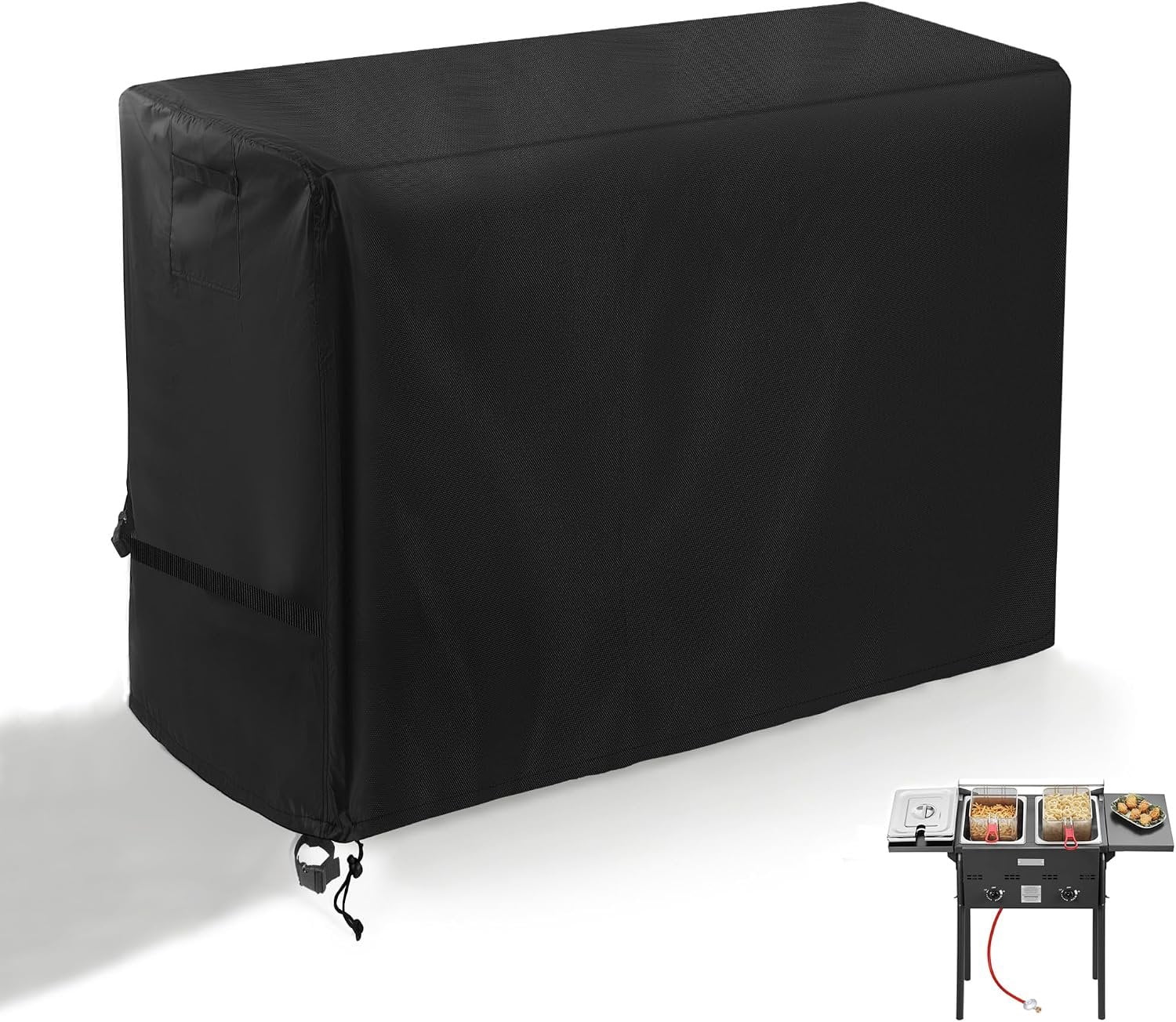 Deep Fried Sign Deep Fryer Cover for VEVOR Outdoor Deep Fryer Double Burners- Weather ...