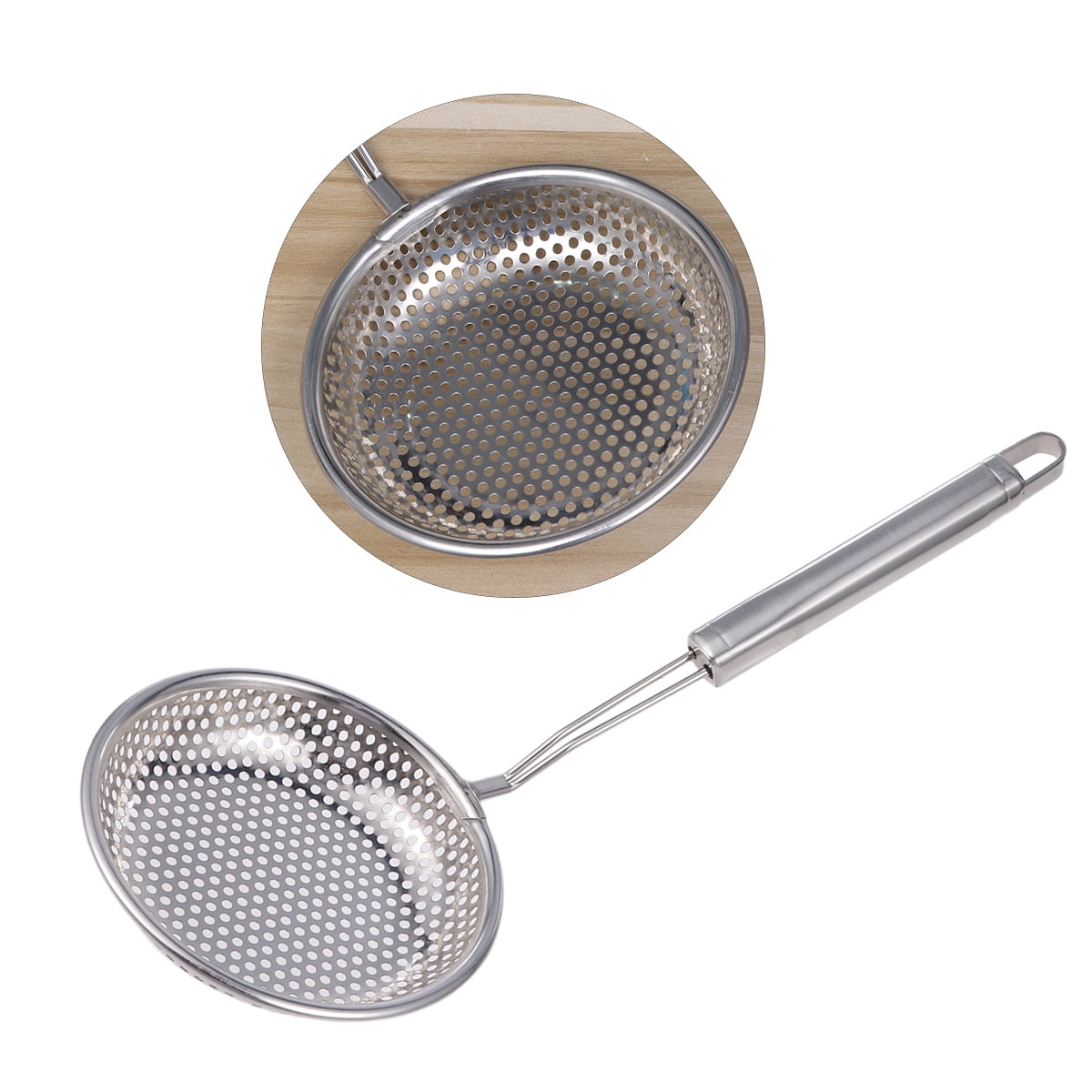 Deep Fryer Kitchen Ware Stainless Colander Fry Skimmer Strainer Skimmer Ladle Food Serving Spoon