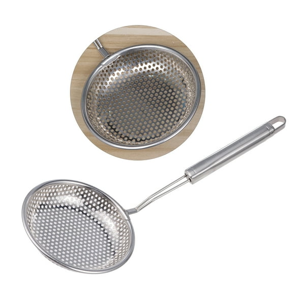 Deep Fryer Kitchen Ware Stainless Colander Fry Skimmer Strainer Skimmer Ladle Food Serving Spoon Fry Pan