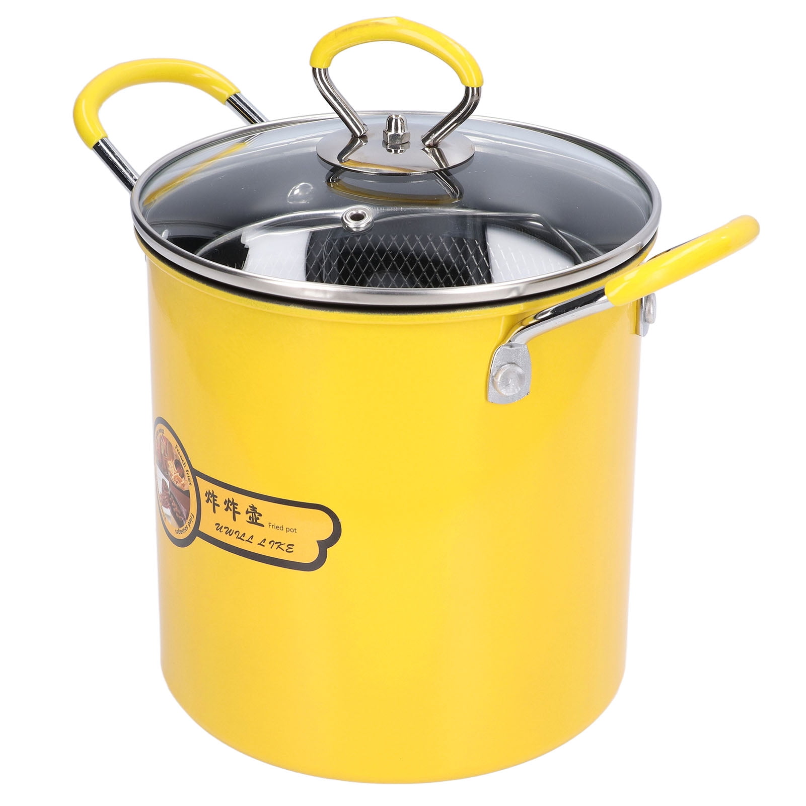 Deep Fryer Pot, Heat Insulation Fryer Pot With Lid For Gas Stoves