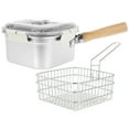 thumbnail image 1 of Deep Fryer Pot Stainless Steel Frying Pan with Basket and Handle Portable Square Deep Frying Pan with Lid Multifunctional Deep Fryer for Frying Fish Chicken and Fries, 1 of 8