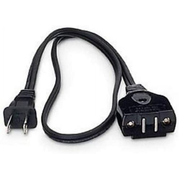 Deep Fryer Power Cord, 1800W, 1.2E+2V, 2-Prong, Type B, Female-to-Male, Black, Fits Waring Deep Fryer DF-250$$Home Decor, Kitchen, & Other