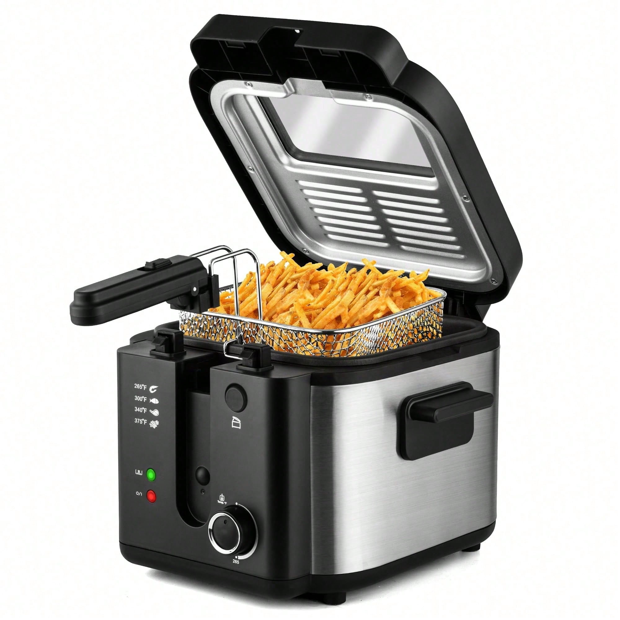 Deep Fryer With Basket, 1500W Electric Deep Fryers For Home Use With ...