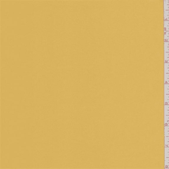 Deep Gold Crepe de Chine, Fabric Sold By the Yard