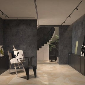 Peel and Stick Wallpaper, Deep Gray 3D Concrete Pattern, Pvc Wall Covering