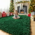 thumbnail image 1 of Deep Green Area Rug for Living Room,5x8 Rug,Fluffy Thick Rug for Bedroom,Soft Indoor Furry Rug for Kids Room,Teen,Women,Shag Modern Cool Rug for Nursery Playroom Classroom,Carpet, 1 of 8