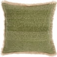 thumbnail image 1 of Deep Green Fringed Throw Pillow, 1 of 1