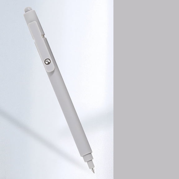 Deep Grey Retractable Gel Pen 0.5mm with Large Capacity Ink for Smooth Writing and Note-Taking