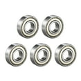 thumbnail image 1 of Deep Groove Ball Bearing 607Z Single Shield, 7mmx19mmx6mm Chrome Steel 5-Pack, 1 of 4