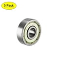 thumbnail image 1 of Deep Groove Ball Bearing 626ZZ Double Shield, 6mm x 19mm x 6mm Chrome Steel 5Pcs, 1 of 4