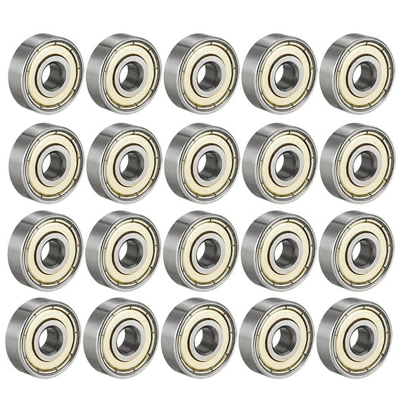 Deep Groove Ball Bearing 627ZZ Double Shield, 7 x 22 x 7mm Carbon Steel , 20pcs