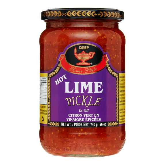 Deep HOT Lime / Lemon Pickle, 26 Oz