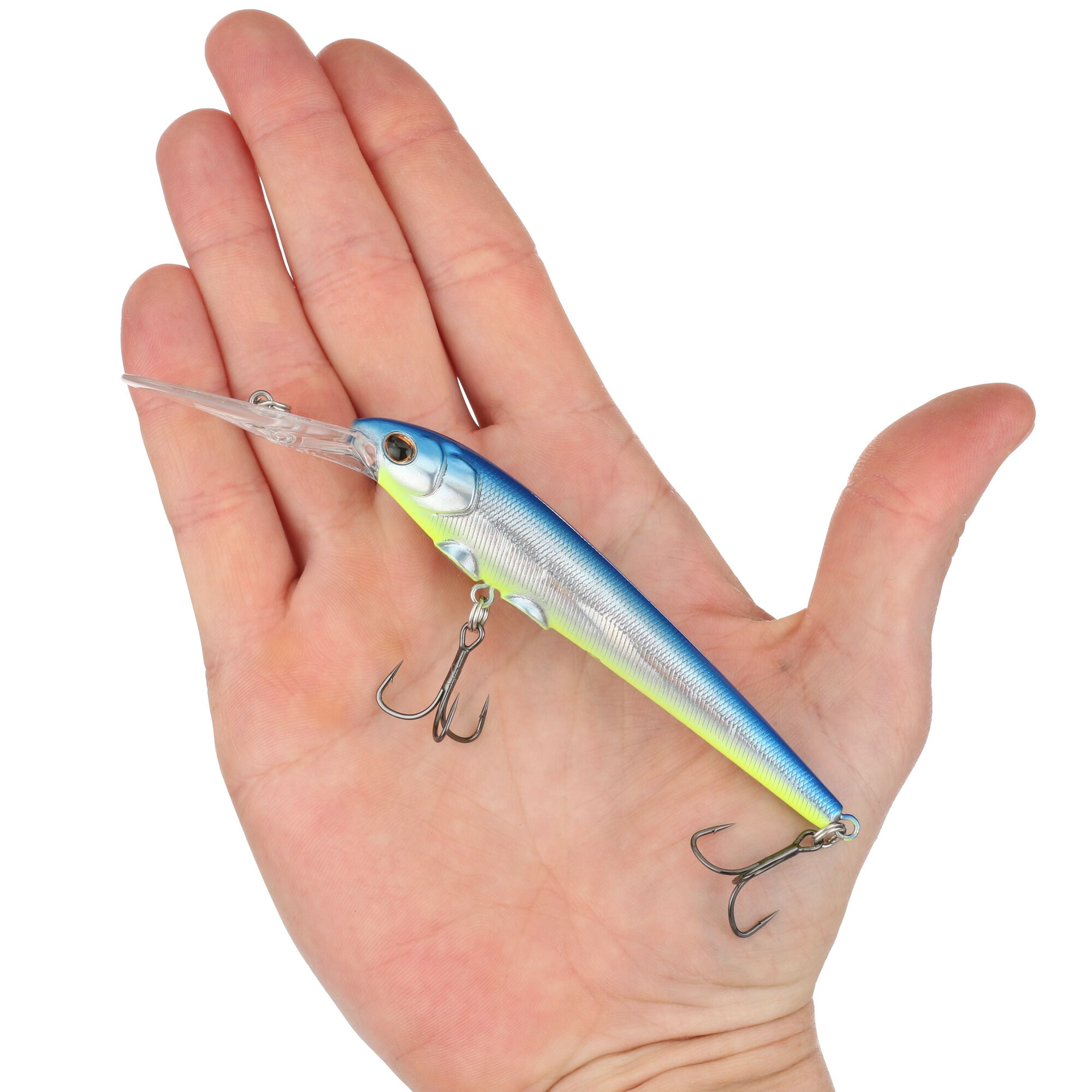 Berkley Deep Hit Stick, 4.25 in, Crankbaits, Blue Slime (1 Count)