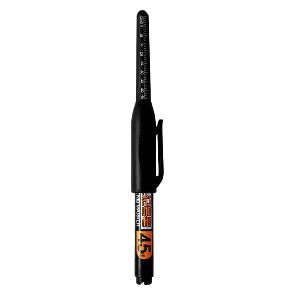 Deep Hole Markers, 45mm Long Nib Head Waterproof Marker Reach Permanent Pens, Multi-Purpose Deep Reach Pens, Colorful Carpenter Quick Dry Ink Pen for Builder Construction Bathroom, #A