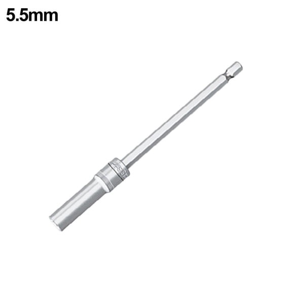 Deep Hole Socket Wrench Set, 1/4 Inch Drive Hex Socket 4.0-14mm, for cr-v Alloy Steel with Non-Slip Handle for Electric Drill, Mechanical Repair, Car and Motorcycle Tools(5.5mm)