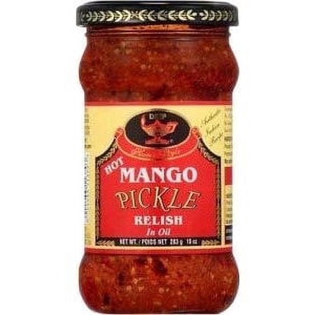 Deep Hot Mango Pickle 10 oz bottle 10 oz bottle