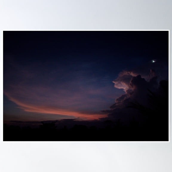 Deep House Sky Poster Wall Art, Modern Wall Decor, 8x12 UNFRAMED