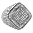 thumbnail image 1 of Deep Ice Rhodium CZ Micro Pave Bling Ring (10), 1 of 1