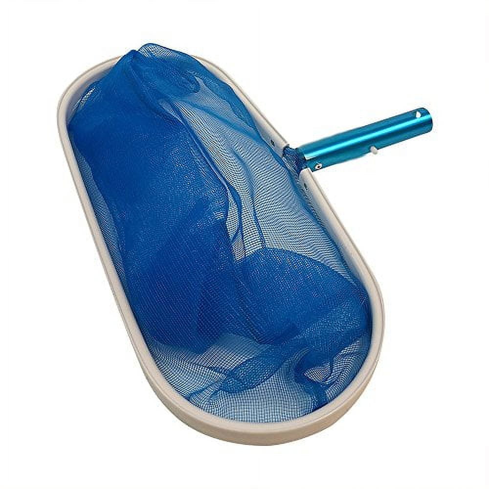 Deep Leaf Rake With Duty Aluminum & Deep Fine Net For Swimming Pools