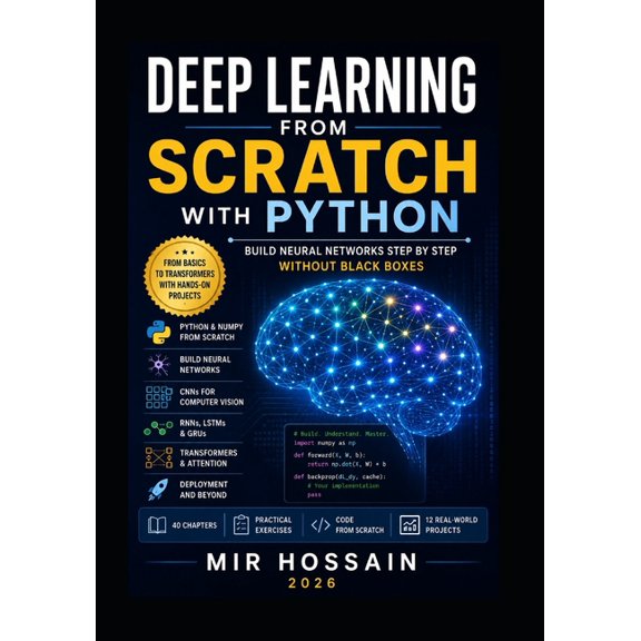 Deep Learning From Scratch with Python: Build Neural Networks Step by Step Without Black Boxes, (Paperback)