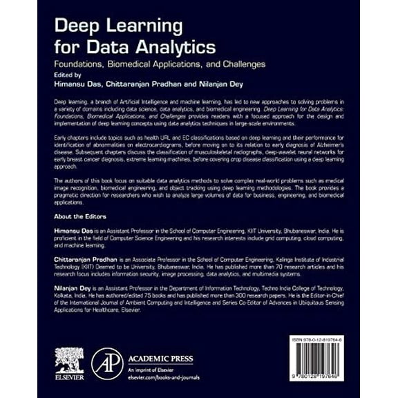 Pre-Owned Deep Learning for Data Analytics: Foundations, Biomedical Applications, and Challenges, (Paperback)