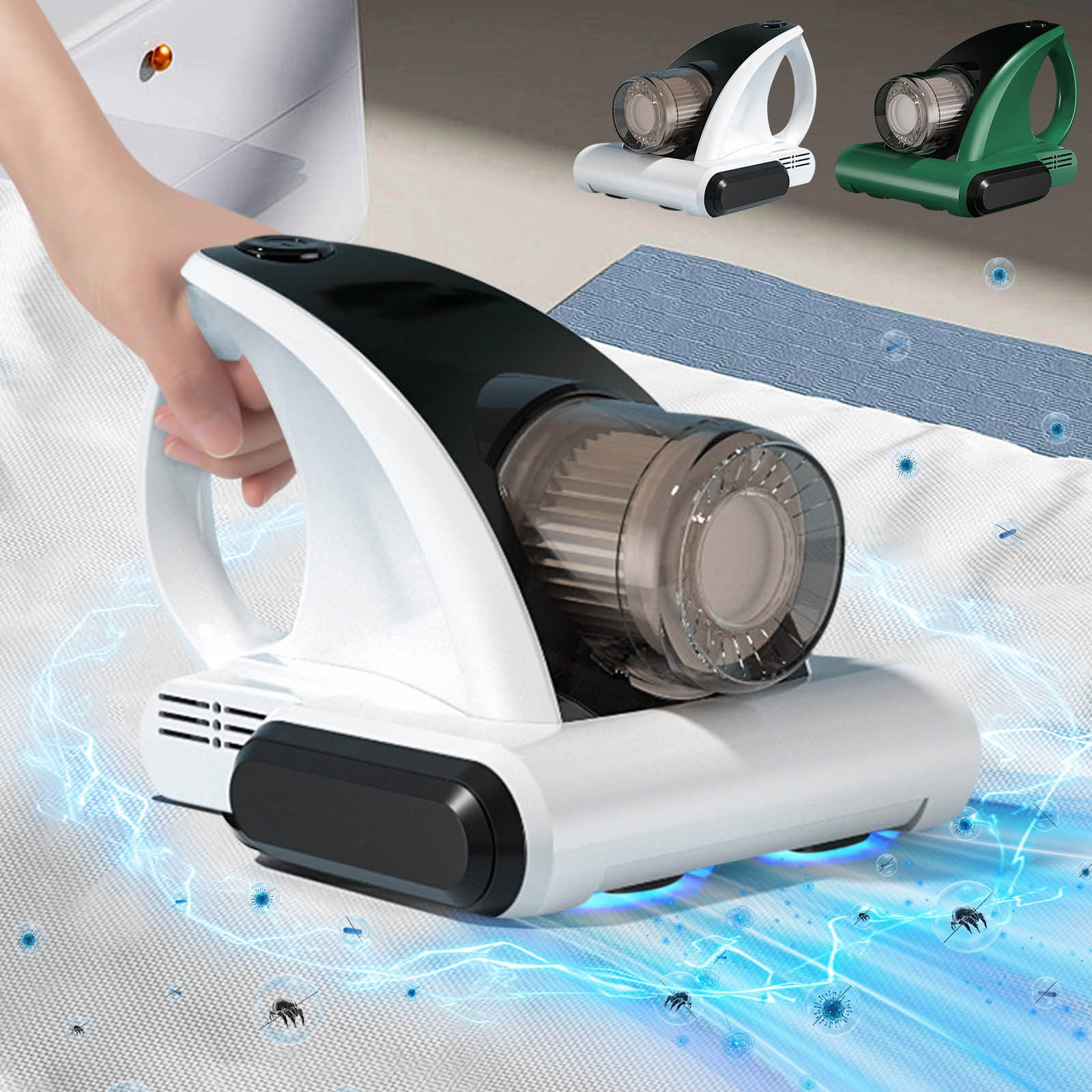 Deep Mattress Vacuum, Bed Vacuum Cleaner UV Sanitizing, Handheld Bed ...