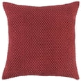 thumbnail image 1 of Deep Merlot Nubby Textured Modern Throw Pillow, 1 of 1