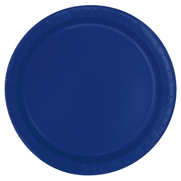 Disposable Paper Plates, 7", Deep Navy, 70 Pieces, by Way To Celebrate