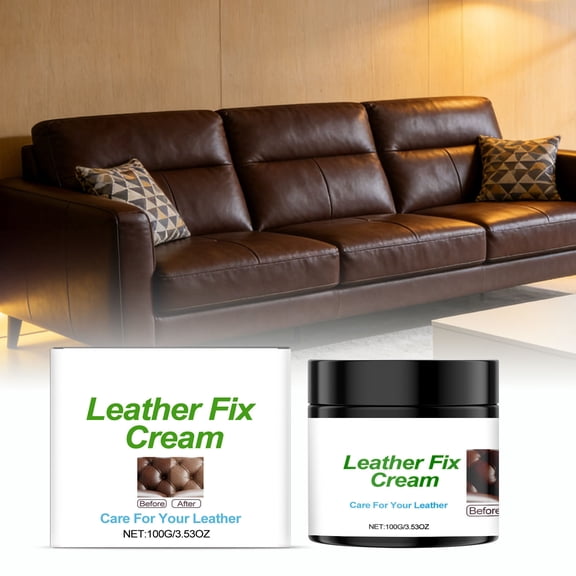 Deep Nourishing Leather Cleaner,Lanolin Leather Care Moisturizing Softening Breathable Protection,Stain and Oil Removal Deep Cleaning Long-Lasting Leather Shield for Car Seats Sofas Bags Shoes-A