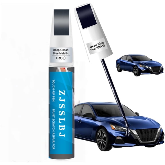 Deep Ocean Blue Metallic(RCJ) Touch up Paint Compatible with Nissan, Premium Car Scratch Remover for Deep Scratches, Car Paint Pen Scratch Repair Two-In-One Touch Up Paint
