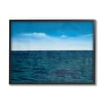 thumbnail image 1 of Deep Ocean Blue Water Waves Coastal Graphic Art Black Framed Art Print Wall Art, 1 of 7