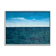thumbnail image 1 of Deep Ocean Blue Water Waves Coastal Graphic Art Gray Framed Art Print Wall Art, 1 of 7