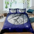 thumbnail image 1 of Deep Ocean Duvet Cover Seawater Bright Moon At Sea Starry Night Sky Galaxy Summer Hawaiian Holiday C, 1 of 5
