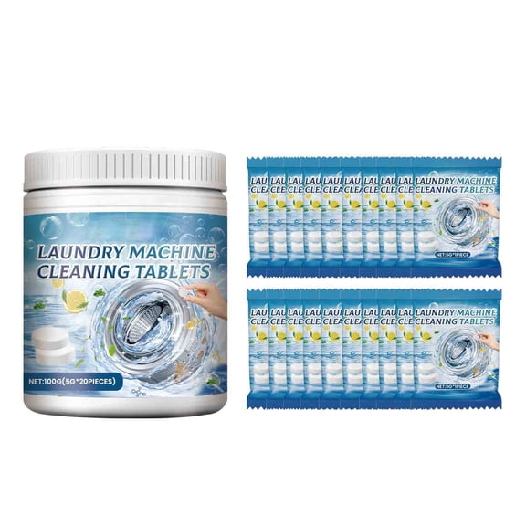 Deep Penetrating Washing Machine Effervescent Cleaning Tablet, Odor Dirt Removing Decontaminant, Tub Sanitizer for Laundry Room, Household Daily Layout