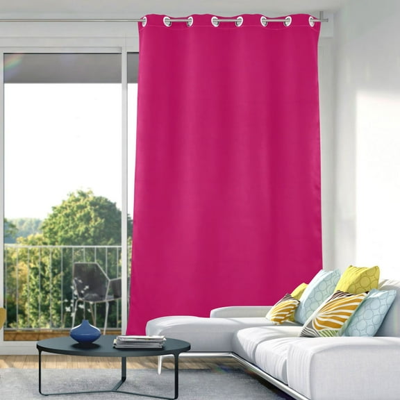 Deep Pink Blackout Curtains 84"x52" Thermal Insulated Curtain 1 Panel