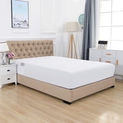 Elegant Comfort King Deep Pocket Fitted Sheet, Extra Soft Microfiber Bed Sheet, Easy Care, White